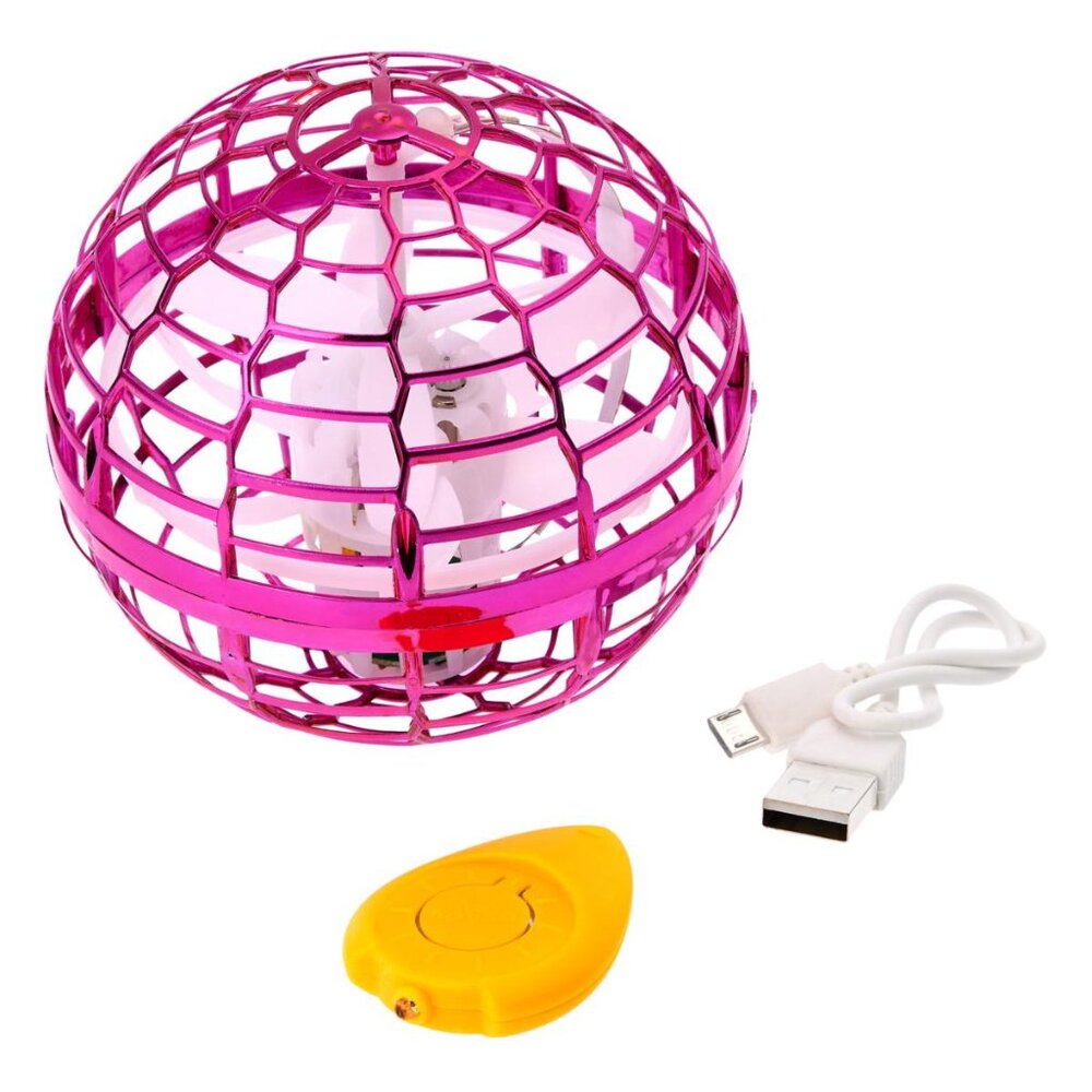 BOOMERANG BALL - GLOW RAVE TOY // New Flying LED Light Sphere Game Trick Toss
